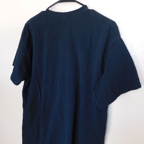 Burns Boys Tee Shirt Adult L Pirate Graphic Logo Faded Black Short Sleeve Casual - Picture 5 of 6